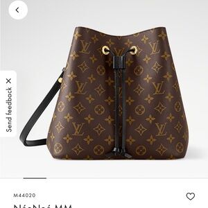 Louis Vuitton Monogram Bucket Bag in Brown and Black